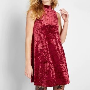 Pure Luxe Velvet Swing Dress by Modcloth